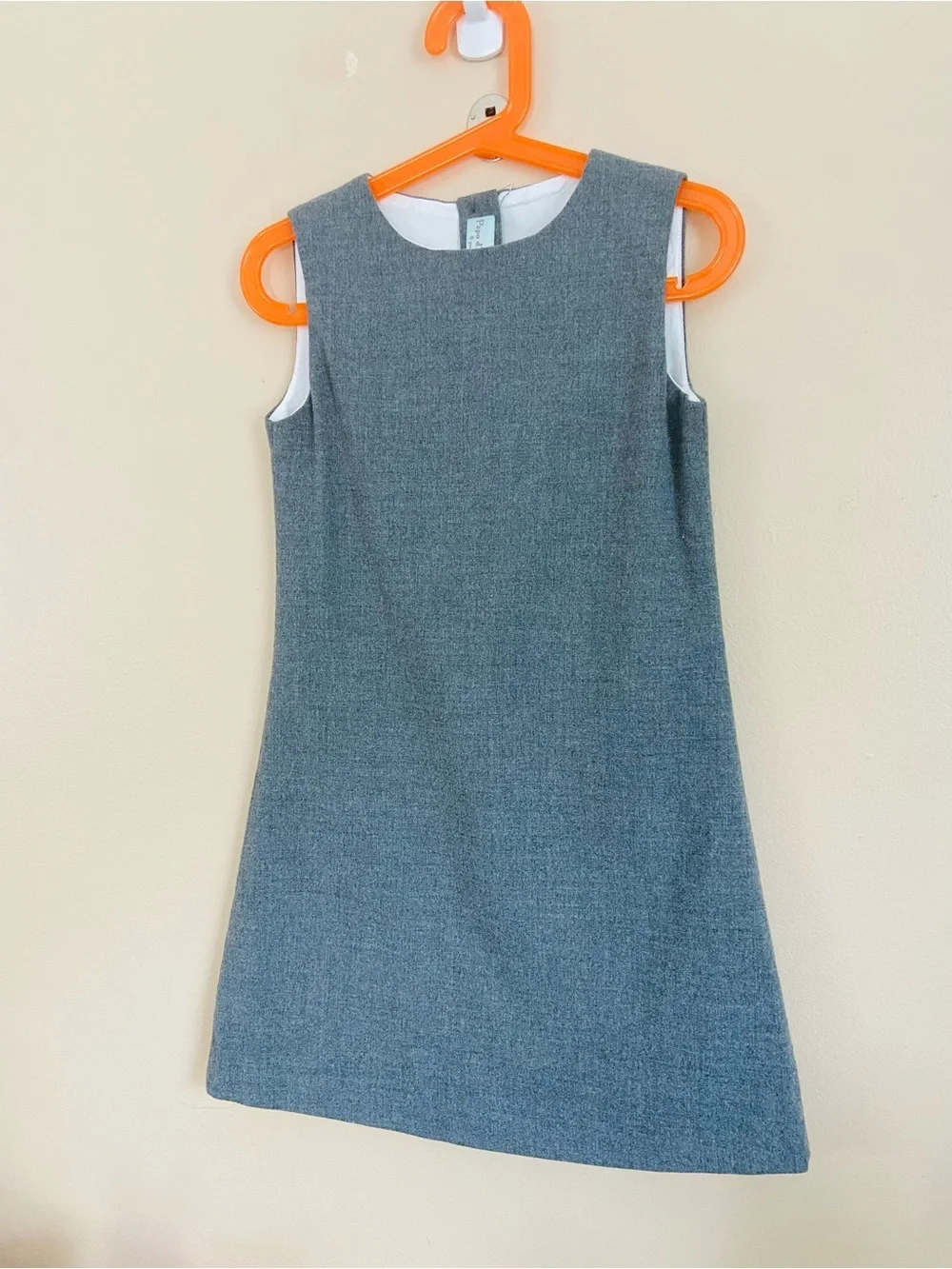 Papa d' Anjo Gray Sleeveless A-Line Dress Classic  Minimalist Shift Dress Size 6